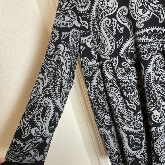 Style Co Paisley Cardigan Light Coat Long size X-Large 100% cotton - Picture 10 of 11